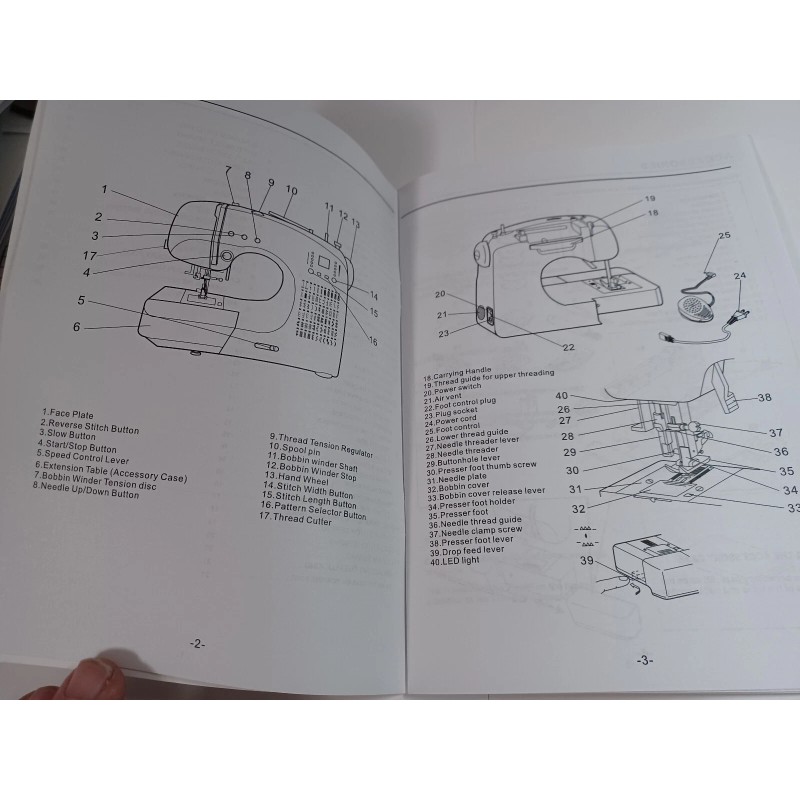 Singer FW75 Instruction Manual for Sewing Machine (reproduction)
