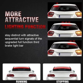Dreamizer 40" LED Third High Brake Signal Strip Light 5 Function For Infiniti G35 G37 Q50