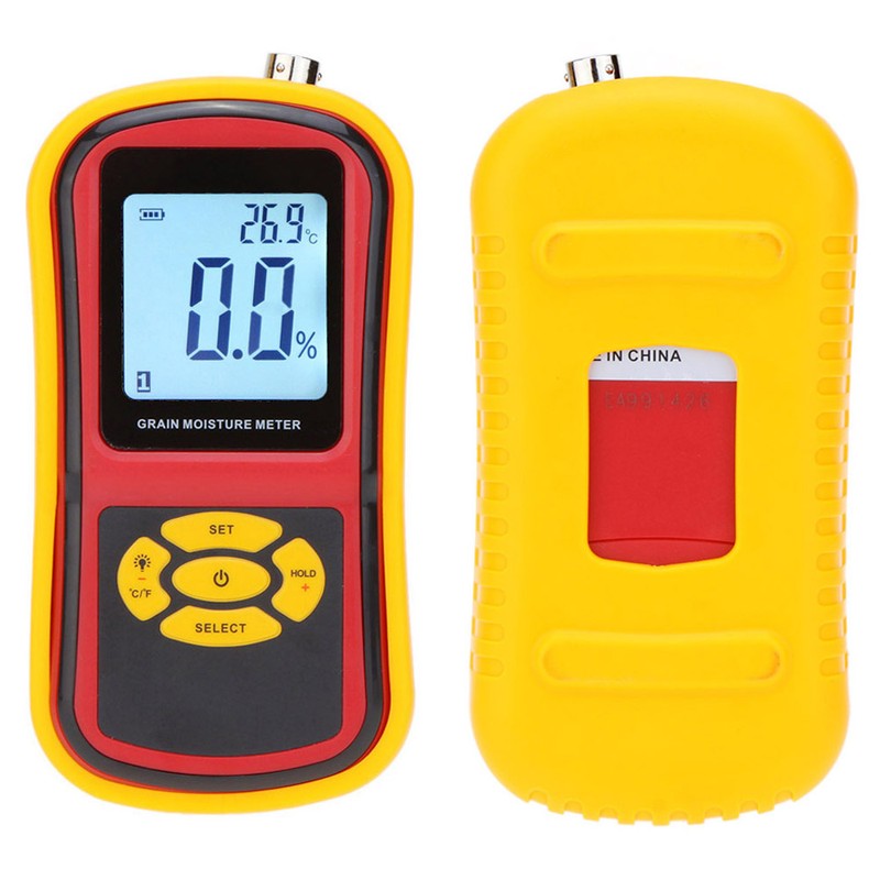 GM640 Portable Digital Grain Moisture Meter with Measuring Probe LCD