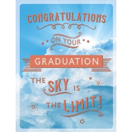 Piccadilly Greetings Traditional Occasion Card Graduation - 8 x 6 inches