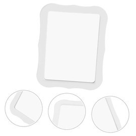mpowtech Gifts for Back to School Season,White Magnetic Locker Mirror - 5" x 7" Magnet Mirror for School, Bathroom, Workshop, Office,Small Mirrors for School Locker