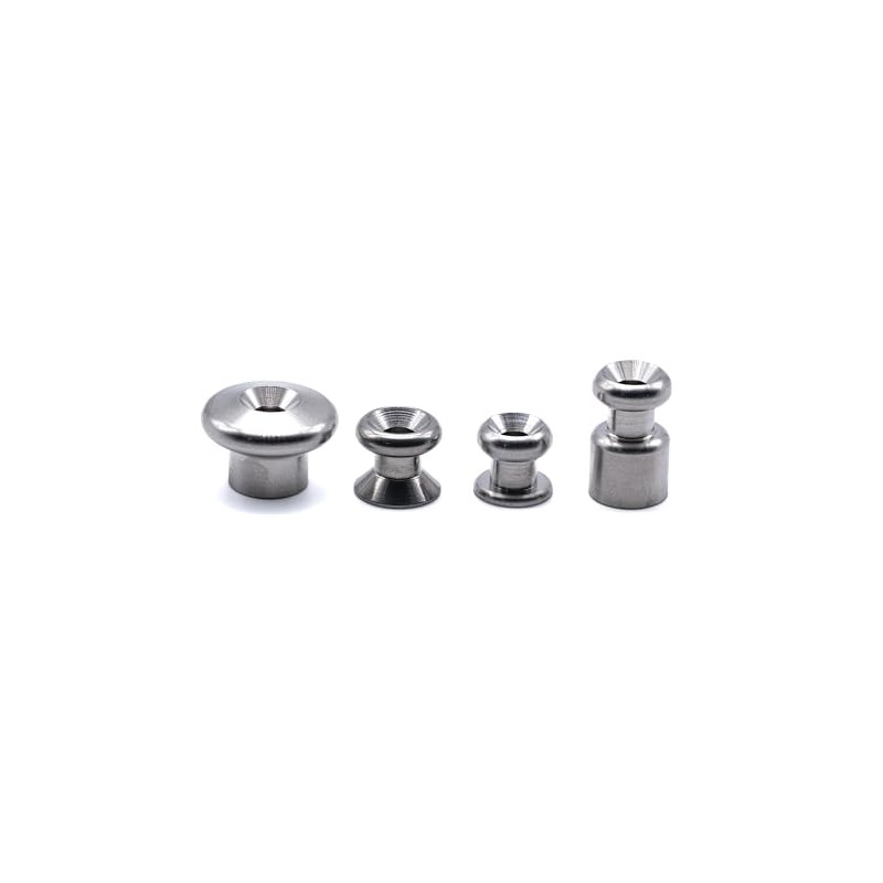 Stainless steel lacing button stud hook loop bungee shockcord 316