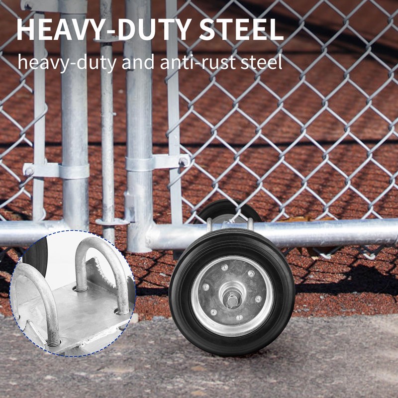 Adjustable Sliding Gate Wheel, 6" Tensioner Set with Mounting Bracket
