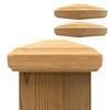 3.5" x 3.5" Wood ONE-Piece Slip Over Post Cap -