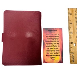 Holy Card Holder Set 20 Sleeves Per Booklet with Saint Michael Prayer Card