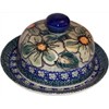Polish Pottery Butter or Cheese Dish - Eva's Collection"Green Garden"
