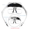 Lighted Head Magnifying Glasses Headset with Light, 1X to 3.5X