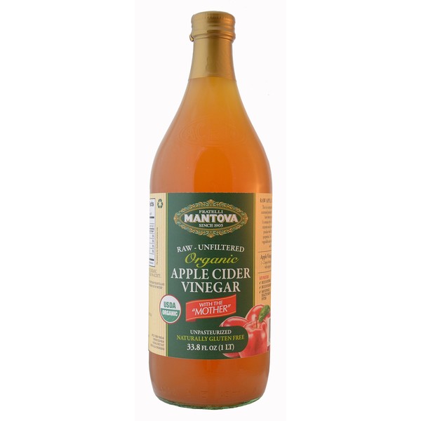100% Raw-unfiltered Organic Apple Cider with "The Mother" 34 Oz (Pack of 2)