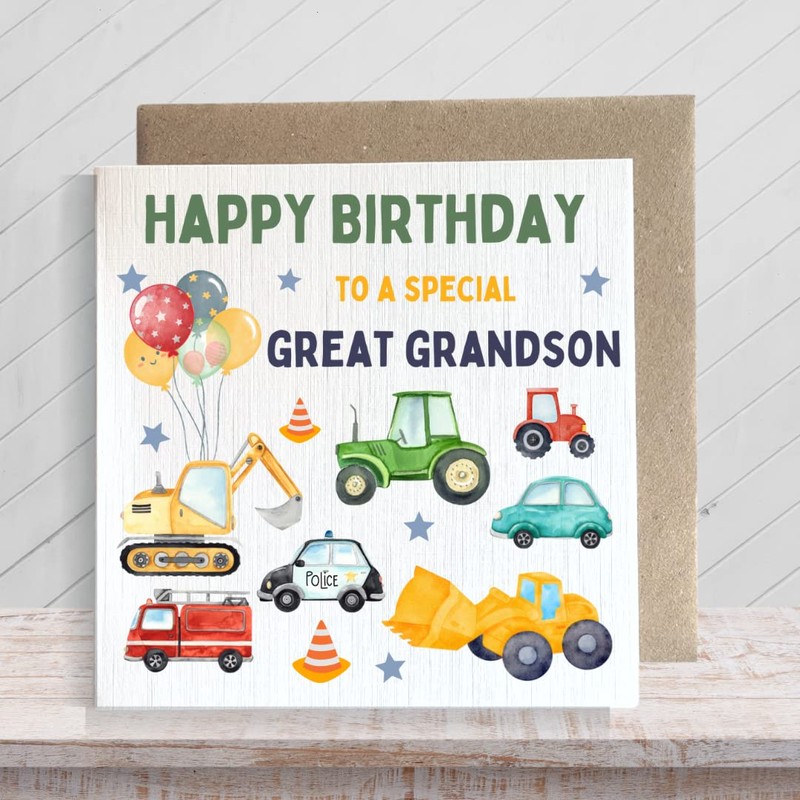 Second Ave Digger Great Grandson Children's Kids Baby Tractor Car