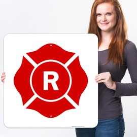 Sigo Signs, Roof Truss Sign, 24x24 Inches, 55 mil Thick HDPS (high Density polystyrene), Made in USA