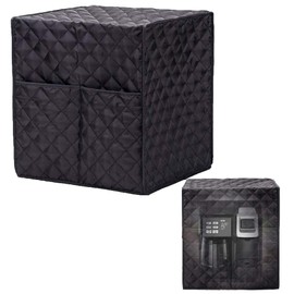 UCARE Coffee Maker Cover Waterproof Espresso Appliance Cover Dustproof Large Single-Serve Brewers Covers Replacement for Keurig K50 K400 K500 Series, K-Classic, K-Elite Smart Coffee Machine (Black)