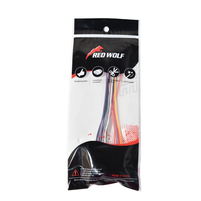 RED WOLF Car ISO Radio Wire Wiring Harness Adapter Connector