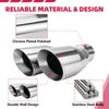 Dual Exhaust Tip 3 Inch Inlet 4" Dual Outlet 12"
