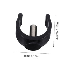 FRCOLOR 10pcs Heavy Duty Crutch Pin Locks and Clips Non Slip Walker Tube Attachments for Seniors Durable Plastic Steel Mounting Bracket for and Stability