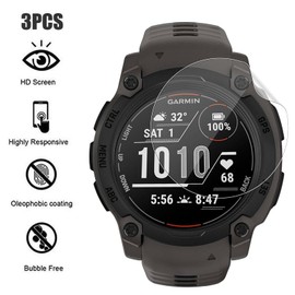 3 Pack Screen Protector for Garmin Instinct E 40mm, GEJEFA Flexible TPU Full Coverage 3D Curved Screen Film for Garmin Instinct E 40mm