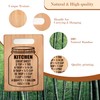 uinwk Cutting Board, Kitchen Cheat Sheet Cutting Board, Bamboo Cutting