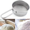 Goeielewe Stainless Steel Strainer with Long Handle, Flour Sieve Mini