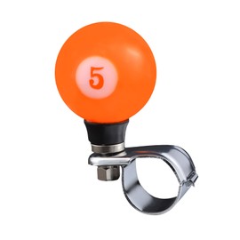Lunsom Steering Wheel Spinner, Ball Shape Driving Booster Suicide Knob Resin Turning Assist Helper Spinner Knobs Fit for Lawn Mowers,Forklifts, Tractors,Orange