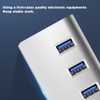 USB 3.0 Splitter Aluminum Alloy Hub 7-in-1 Docking Station for