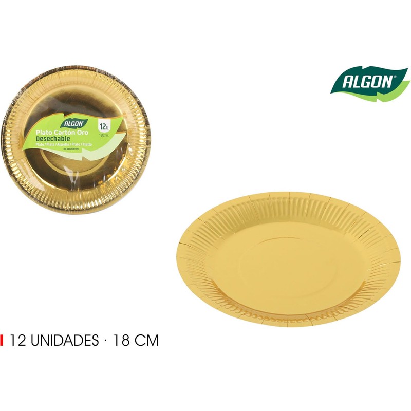 Algon 12 x 18cm Disposable Plates - Strong and Eco
