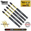 5 x SabreCut SCPZ189_5 89mm PZ1 Magnetic Impact Screwdriver Driver