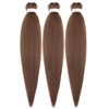 BALINGHAIR Brown Braiding Hair Pre Stretched Braids Hair Extensions 20