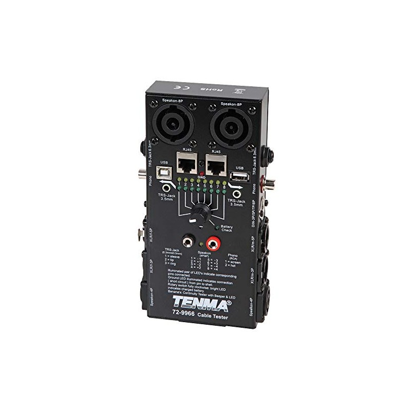 Tenma 72-9966 Universal AV Cable Tester,Black
