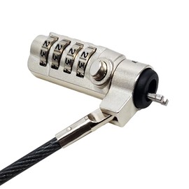 Noteking Laptop Security Cable Lock, 4-Digit Combination, 1.8m Steel Cable, Both Slim Security Lock and Nano Slot Compatible