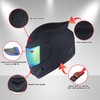 1Storm Motorcycle Bike Full FACE Helmet Mechanic MATT Black; Size