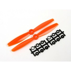 Gemfan 2 Pair GemFan 6040 Bullnose Polycarbonate Propellers (CW/CCW) Orange (2 pair)