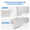 Camp Stove Windscreen, Folding Stove Windshield 10 Plate Aluminum with