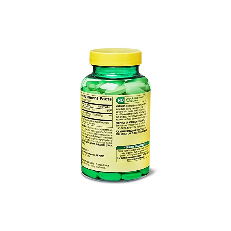 Spring Valley - Glucosamine Sulfate 1000 mg, 120 Tablets