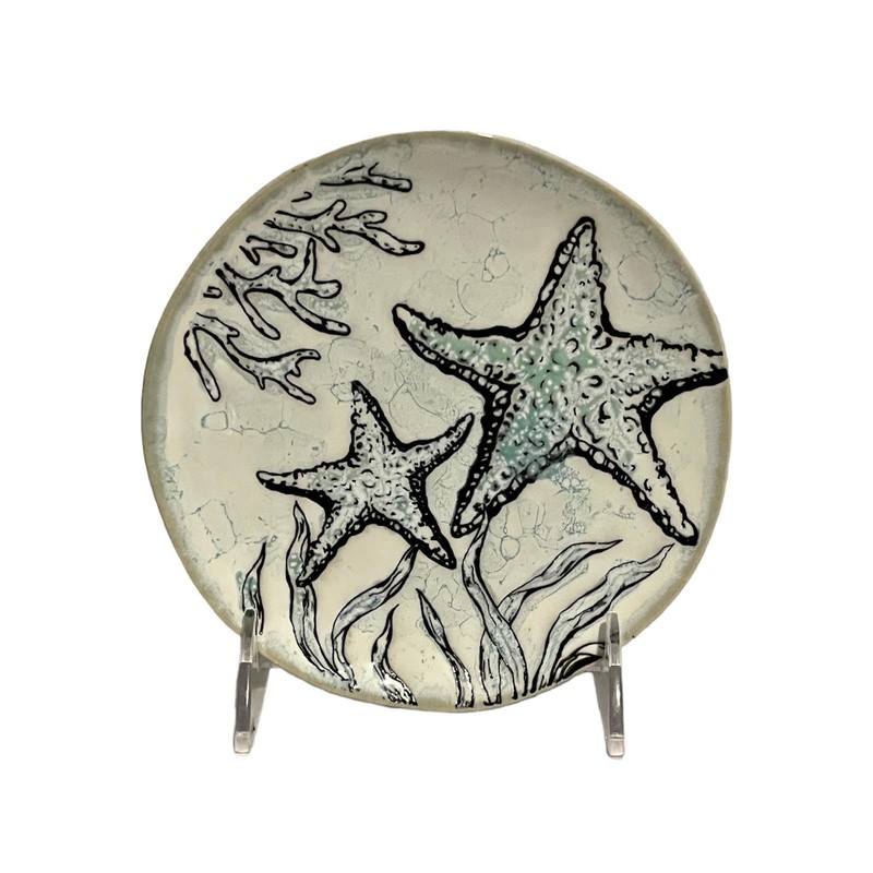 by Design Chesapeake Bay Blue Crab Appetizer Plates Set of