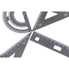 4Pcs Aluminum Triangular Scale Ruler Set Aluminum Alloy Scale Ruler