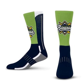 For Bare Feet Savannah Bananas Team Color Crew Sock Youth
