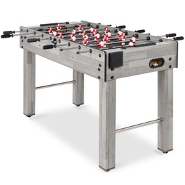 Best Choice Products 48in Competition Sized Foosball Table, Arcade Table Soccer for Home, Game Room, Arcade w/ 2 Balls, 2 Cup Holders - Gray