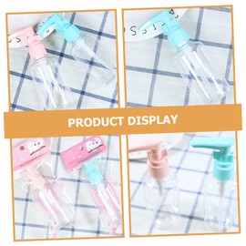 Zerodeko 6pcs Refillable Pump Lotion Bottle Transparent Soap Dispenser for Shampoo Body Wash Travel Containers Random Colors Easy to Use Pump Design Random Color