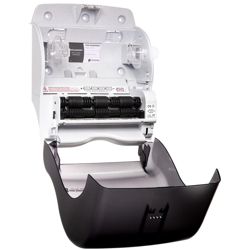 San Jamar Classic Tear-N-Dry Essence Plastic Paper Towel Dispenser, Towel
