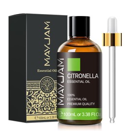 MAYJAM Essential Oil, Citronella, 3.38 fl oz (100 ml) Aroma Oil, Natural Citronella Oil, Aroma Gift