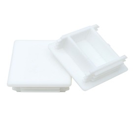 Abeicy 12 Pack 1-5/8" x 1-5/8" Strut Channel Insert End Caps, Square Plug Cap for Protecting The Ends of Struts or Profiles, White