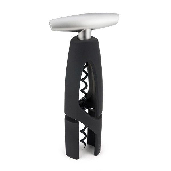 Peugeot - Altar Corkscrew - Continuous Turn Manual Bottle Opener with Foil-Cutter, Black, 17.5 cm