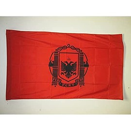 AZ FLAG Albanian Kingdom 1939-1944 Flag 3' x 5' for a pole - Greater Albania flags 90 x 150 cm - Banner 3x5 ft with hole