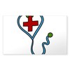 CafePress Stethoscope Rectangle Bumper Sticker Car Decal
