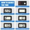 Car Dashboard Digital Clock - with Jumbo LCD Time &