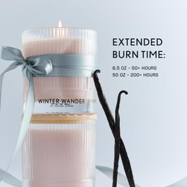 Winter Wander Scented Holiday Candle by Snif, 50+ Hours, 100% Cotton Fiber Wicks, Soy Wax Blend, Non-Toxic, Vegan, 8.5oz