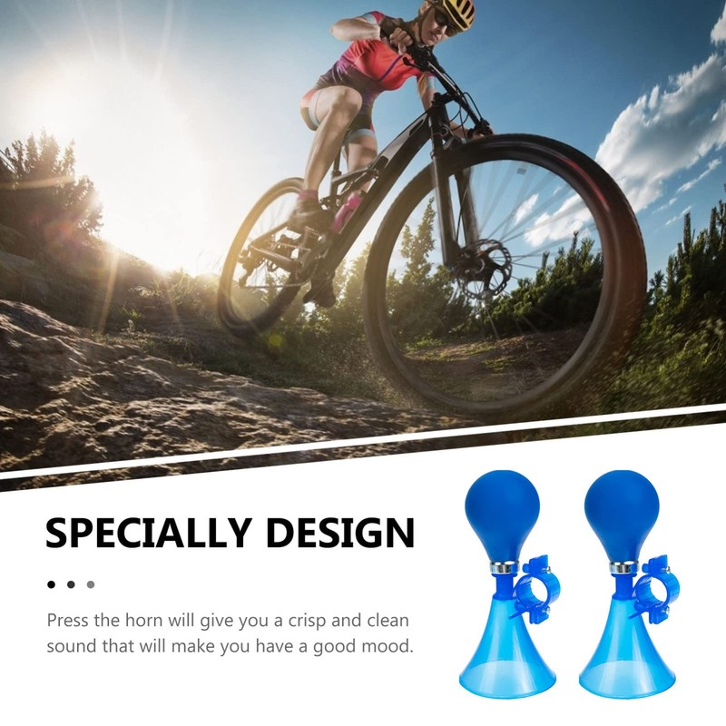 GRIRIW 2Pcs Bike Air Horn Squeeze Horn for Bicycle Handlebar