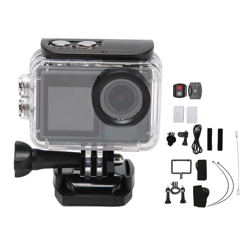 5K Waterproof Action Camera WiFi Remote Control 2.0inch and 1.3inch