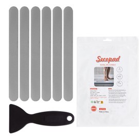 Secopad 36PCS Non Slip Bathtub Stickers, Shower Floor Non Slip Grip Stickers with Premium Scraper(White)