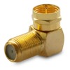 4 x F-angle plug, high end antenna plug, angle adapter,