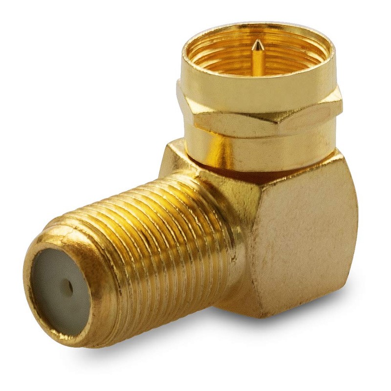4 x F-angle plug, high end antenna plug, angle adapter,